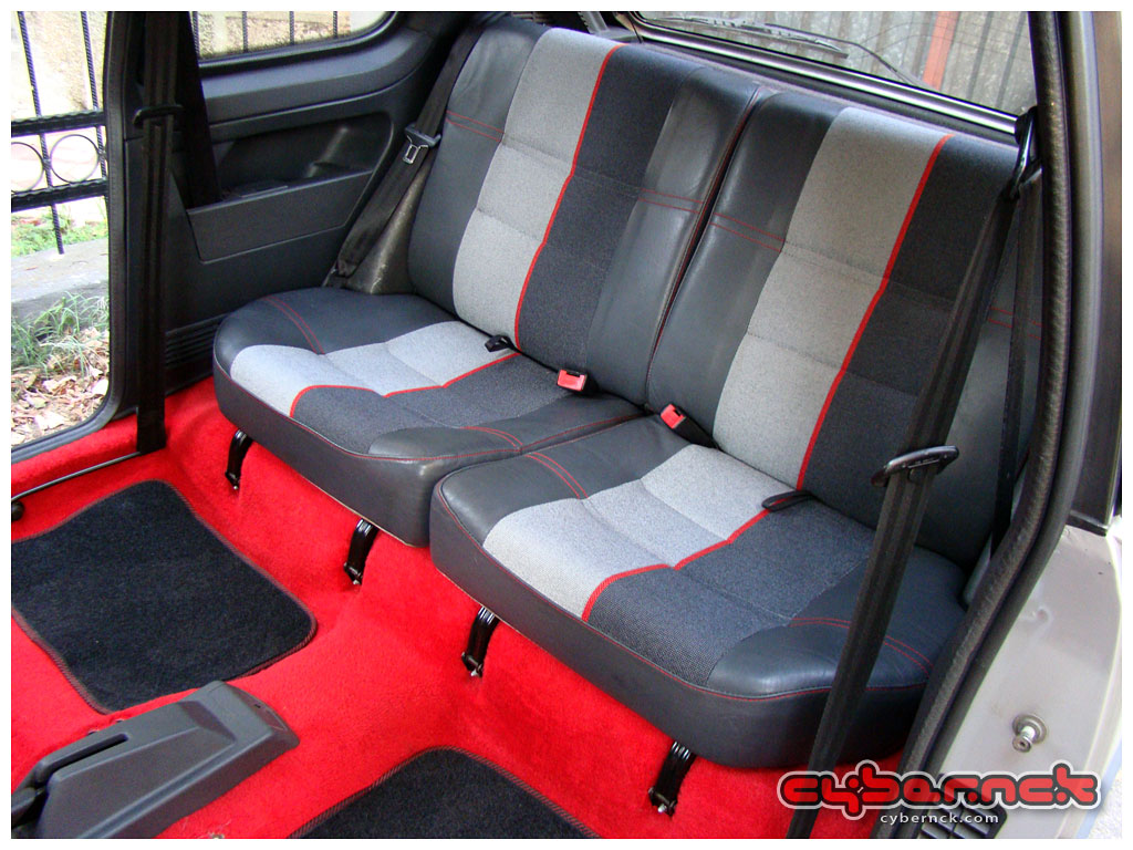 The rear seats - fitted back in place looking like they've never been sat on.